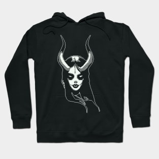 Dark Lady - Gothic Fashion - Pixelart Hoodie